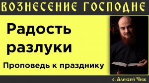 Радость разлуки. Проповедь к празднику Вознесения Господня.