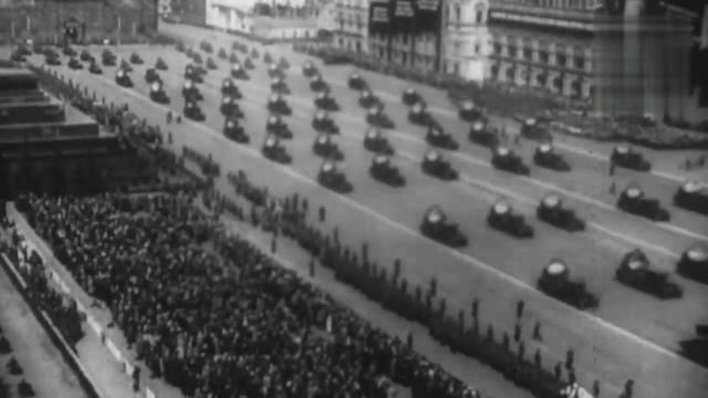 1 мая 1936 года (военный парад и демонстрация в Москве, кинохроника)