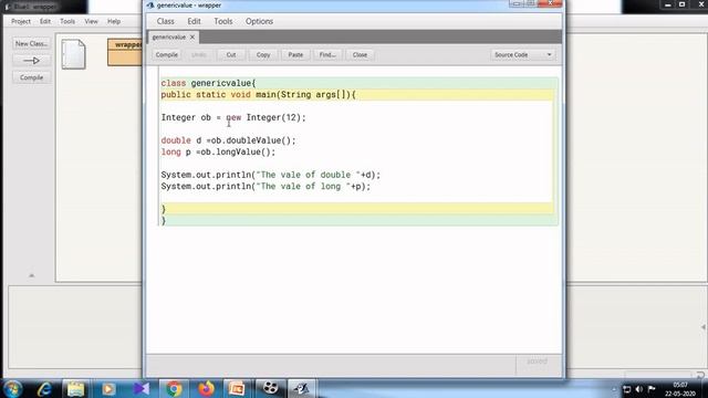 JAVA|Wrapper Classes|ICSE|X|Java Practical|Computer Applications|Library Classes|Java icse 10|Bluej