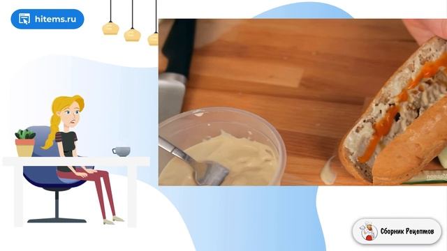 Сэндвич с курицей (ланч бокс). Рецепты дня с фото