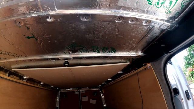 Van Conversions - DIY plywood ceiling - Mercedes Sprinter - Part One смотреть онлайн