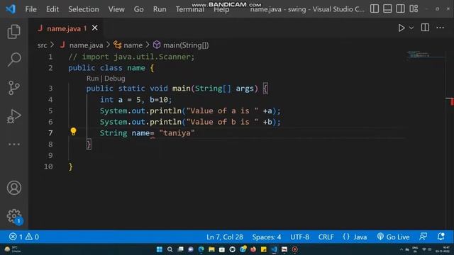 1. How to Print different value of same variable using Java |  Java Programs