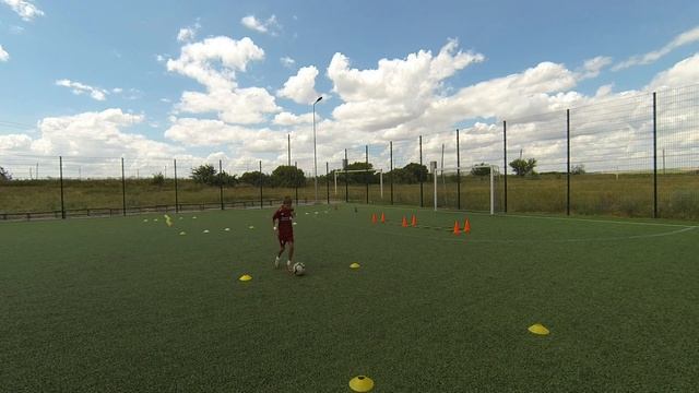 Футбольная тренировка | Футбол | Football | Техника | Дриблинг | Dribbling | Домашнее задание смотреть онлайн