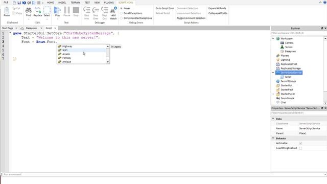 Roblox System Message Tutorial - Server Chat Message - READ DESC смотреть онлайн