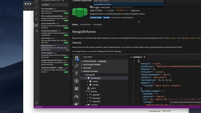 Azure Cosmos DB to connect MongoDB with Visual Studio Code смотреть онлайн