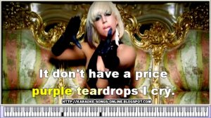 Lady Gaga - Paparazzi (Karaoke Piano Version)