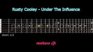 Rusty Cooley , Under The Influence guitar tutorial cover