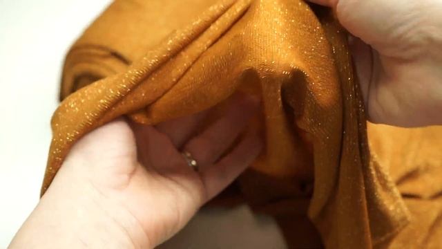 Трикотаж рыжий с люрексом 97280 смотреть онлайн