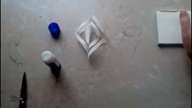Обьемная снежинка из бумаги/Оригами/Origami