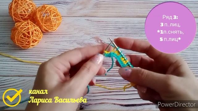 МК узора в технике "Ленивый" жаккард// Вяжется очень просто, а получается бесподобно красиво
