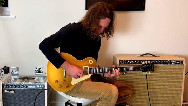 2018 Gibson '57 R7 Les Paul Goldtop VOS Darkback + Fender 65 Reissue Twin Reverb смотреть онлайн