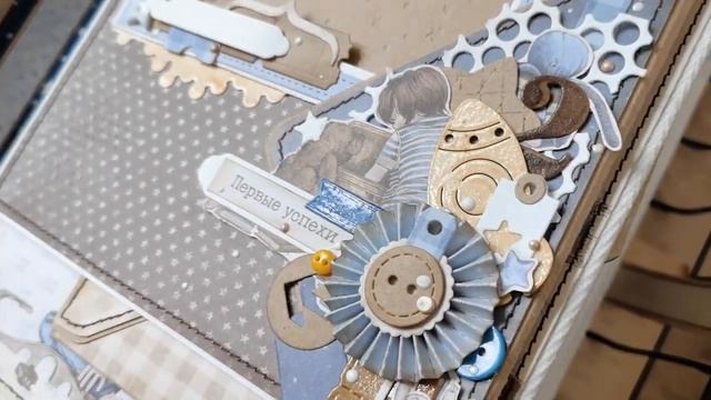 Детский фотоальбом для мальчика Маленький герой\ обзор \ скрапбукинг