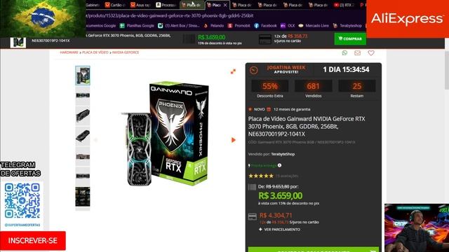 RTX 2060 12GB POR R$1.999,90?/ Core i3-10100F 10x R$ 41,84, ÓTIMAS PROMOÇÕES MERCADO NACIONAL E ALI смотреть онлайн