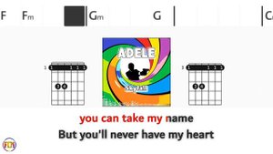 ADELE Skyfall FCN GUITAR CHORDS & LYRICS DRUMS & BASS