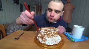 МУКБАНГ/АСМР ТОРТ МЕДОВИК от "ПБК"/ ЧАЙ/ ДЕСЕРТ/ ОБЖОР/ EATING/ ASMR/ Mukbang #458