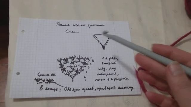 Теплая и красивая шаль крючком за 2 дня. Из серии, как подзаработать вязанием в кризис. смотреть онлайн