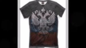 Футболка Россия с гербом. Герб на футболке. Футболки с принтом.  Коллекция "Символика РФ".