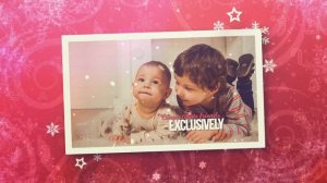 Новогоднее слайд-шоу снежинка на красном фоне_Videohive The Christmas Slideshow Red