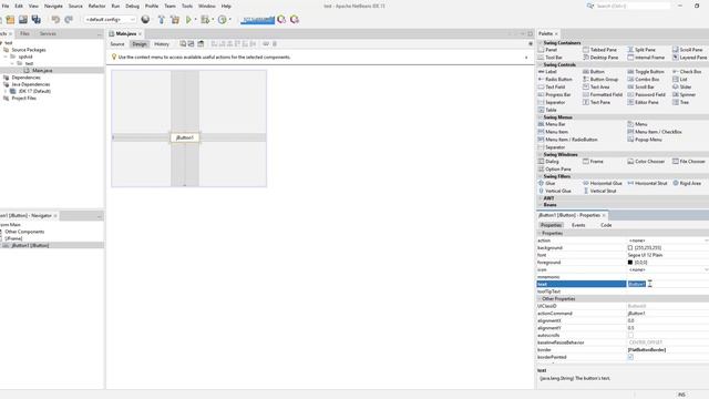 Test Swing project with Maven Netbeans15 and JDK17
