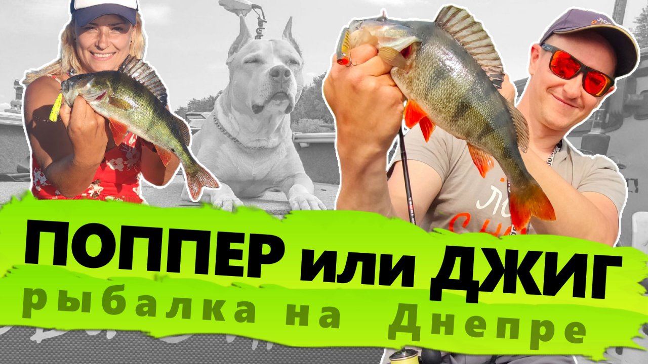 Рыбалка на Днепре с лодки 2021 / Поппер или джиг? на что клюёт лучше