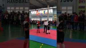 20 Октября 2018 год. Первый бой Никиты Гуранды в спортивной карьере. Гуранда Никита( синий Угол)