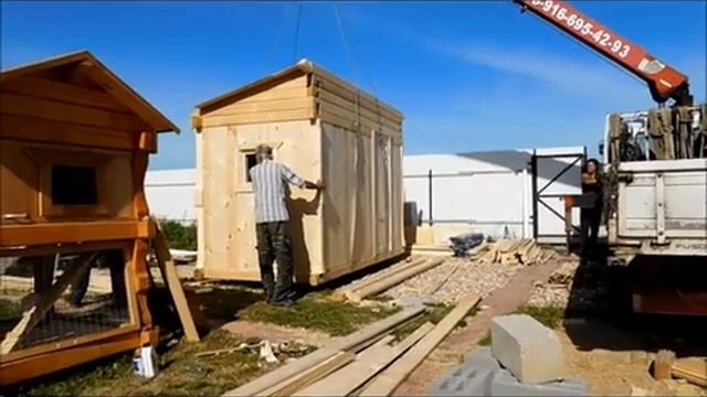 Мобильный курятник. Доставка готовых курятников. Купить курятник с доставкой в Москве и области. смотреть онлайн