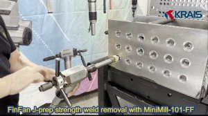 MiniMill-100FF - удаление сварных швов вокруг трубок в теплообменном оборудовании