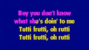 Little Richard - Tutti Frutti (karaoke)