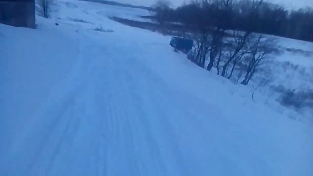 Тест УАЗа на проходимость по снегу