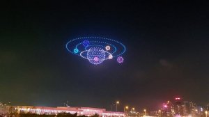 Гонконг, шоу дронов. 2.10.23. Drone Show. Hong Kong.