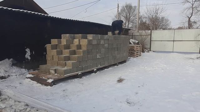 Как не надо хранить арболитовые блоки. Расскажу какую ошибку совершил когда мне привезли арболит.