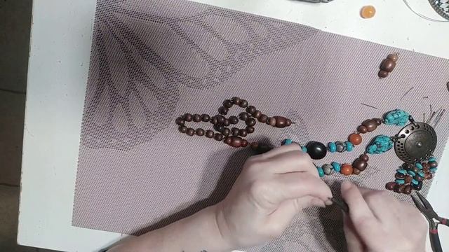 ЭТНИЧЕСКИЕ БУСЫ ИЗ НАТУРАЛЬНЫХ КАМНЕЙ СВОИМИ РУКАМИ⭐️ СБОРКА БУС