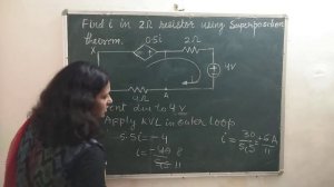 Ex # 02 superposition Theorem for 3 source DC circuit