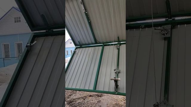 Подъемно -складные ворота своими руками
