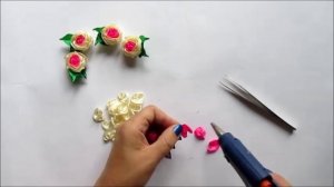 Розочки из узкой ленты. Лента  в косу / DIY Kanzashi