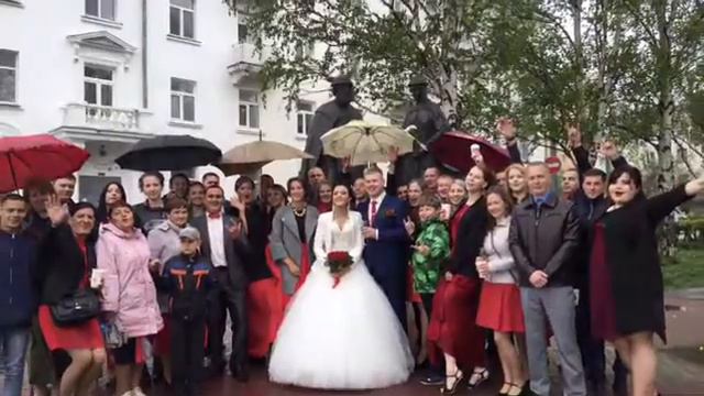 свадебная прогулка и выкуп весело
