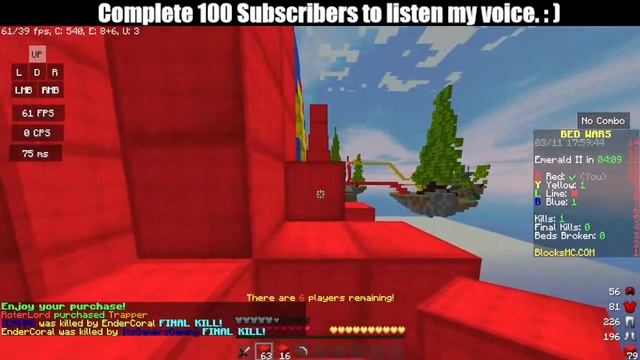 MINECRAFT BEDWARS LIVE IN HINDI | JUGADU GAMING | BLOCKSMC | смотреть онлайн