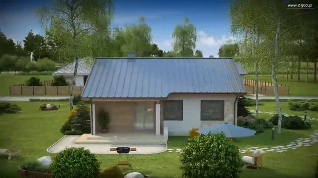 Проект загородного дома Z78 смотреть онлайн