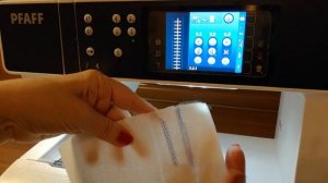 Pfaff Performance 5,2 швейная машина. Мережка.