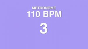 Metronome 110 BPM