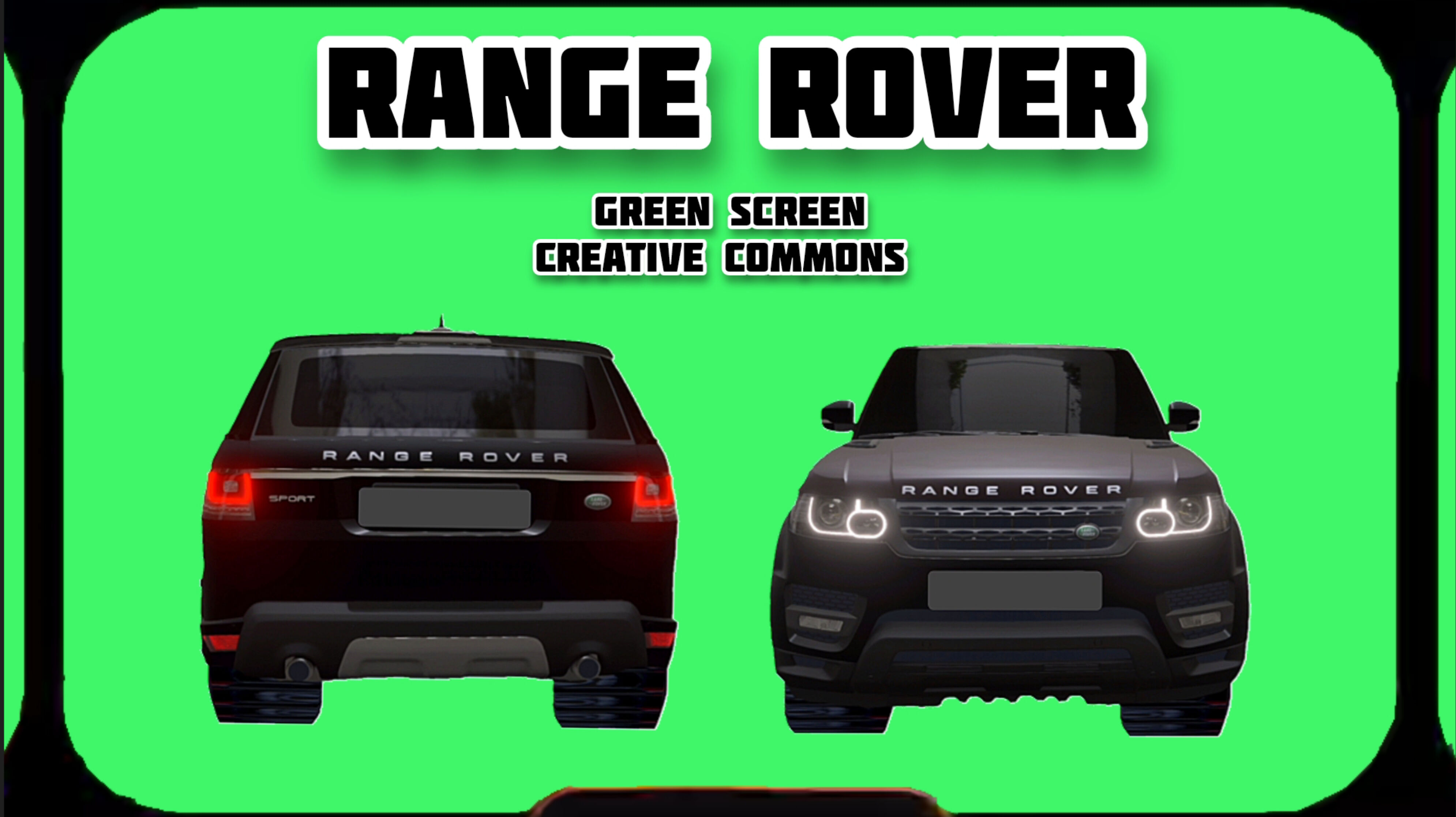 АВТОМОБИЛЬ LANGE ROVER видео Green Screen футаж. ХРОМАКЕЙ АНИМАЦИЯ.