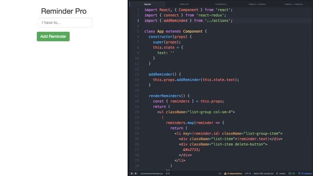 React JS and Redux Tutorial - Building an App from Scratch 8/13 смотреть онлайн