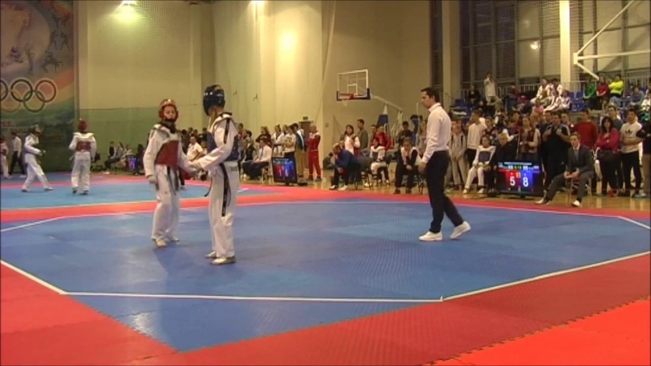 Taekwondo WTF. Чемпионат Москвы (до 21 года). Ж-53 1/4 финала Александрова-Амирметова