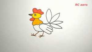 Как нарисовать петушка / how to draw а cockerel