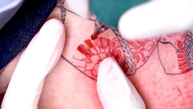 RED DOT SHADING IREZUMI TATTOOING [OOZYTATTOO] 타투영상 смотреть онлайн