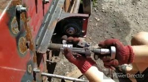 Замена подшипника редуктора на картофелекопалке Wirax  транспортерная однорядная