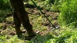 Шурф на древнем поселении