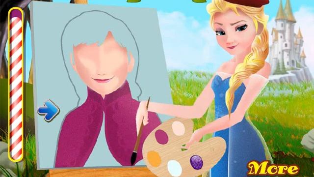 Frozen Elsa Painting Anna (Холодное сердце: Эльза рисует Анну) - прохождение игры смотреть онлайн