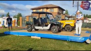 Ломаем панели с помощью электромобиля и осматриваем экспозицию Open Village'22