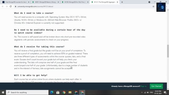 Free 09 MongoDB Course For Python, Java, .NET, SQL, Developer And For Beginners